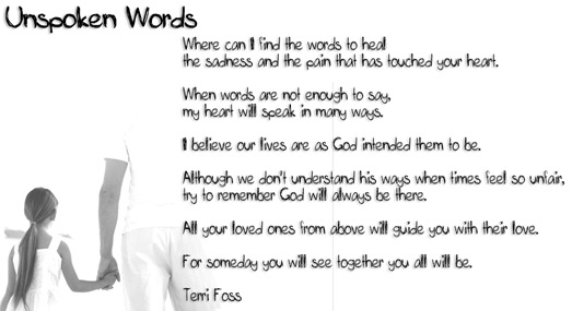UNSPOKEN WORDS, by Terri Foss – Imelda Dickinson